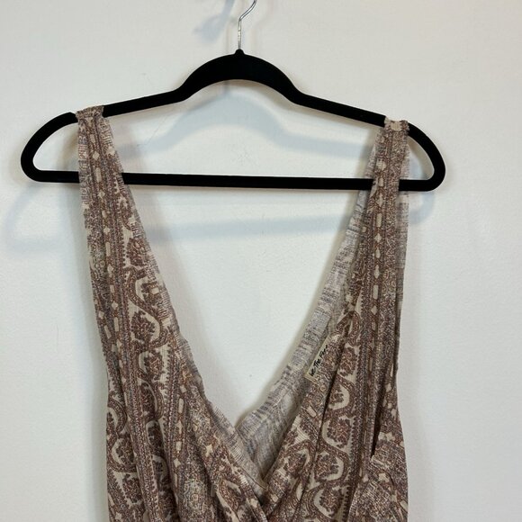 Free People We‎ The Free Your Twised Tank Wrap Top Sz Large Tea Combo - Picture 2 of 8